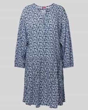Esprit Mini-jurk Met All-over Bloemenprint - Blauw
