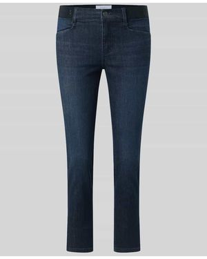ANGELS Slim Fit Jeans aus Baumwoll-Mix Modell 'ORNELLA SPORTY' - Blau