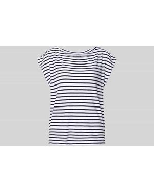 Juvia T-Shirt in Frottee-Optik - Weiß