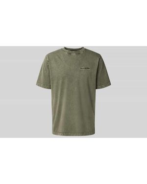 Daily Paper T-Shirt mit Label-Stitching - Grün