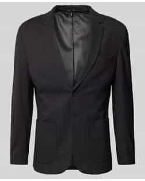 SELECTED Slim Fit Colbert Met Reverskraag - Zwart