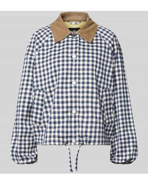 Barbour Regular Fit Blouson mit Viskose-Anteil Modell 'OVINGHAM' - Blau