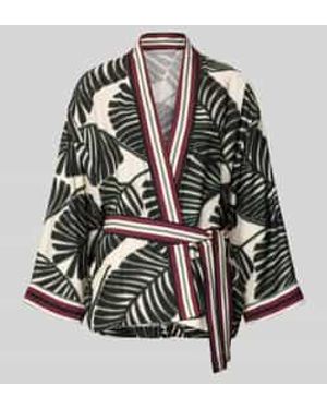 christian berg Kaftan Van Viscosemix Met Florale All-Over Print - Meerkleurig