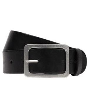 Marc O' Polo Leren Riem, Model 'erica' - Zwart