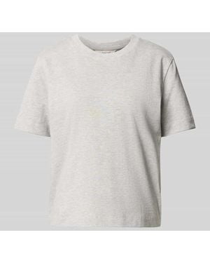 SELECTED Boxy Fit T-Shirt aus Baumwoll-Viskose-Mix Modell 'ESSENTIAL' - Weiß