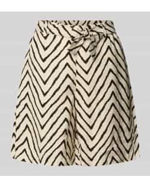 Tom Tailor Relaxed Fit Korte Broek Van Een Mix Van Linnen En Viscose - Naturel