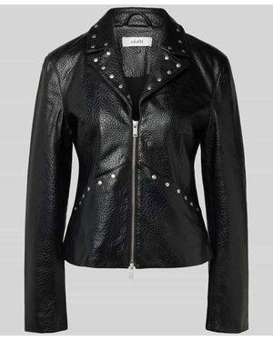 Mbym Jacke in Leder-Optik Modell 'Liami' - Schwarz