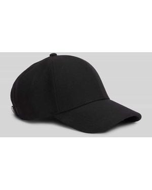 Tommy Hilfiger Cap aus Woll-Mix Modell '6 PANEL MELTON CAP' - Schwarz