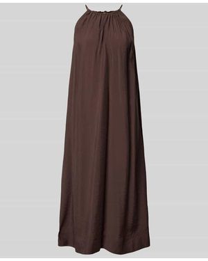 Opus Midikleid mit rückseitigem Schlüselloch-Ausschnitt - Braun