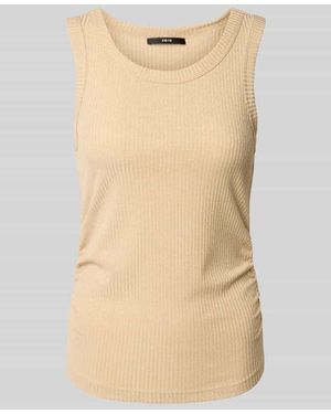 Zero Tanktop aus Viskose-Mix mit Rundhalsausschnitt - Natur