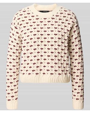 Vero Moda Pullover mit Bouclé-Struktur - Natur