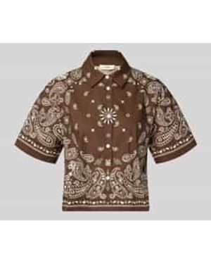Suncoo Paris Blouses Korte Mouw - Bruin