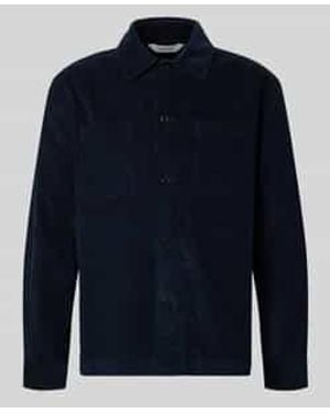 SELECTED Regular Fit Overhemdjack Van Puur Katoen, Model 'Regtate' - Blauw