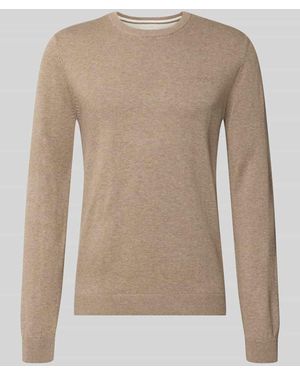 S.oliver Regular Fit Pullover aus reiner Baumwolle - Natur