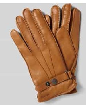 Hestra Handschoenen Met Labeldetail, Model 'Jake' - Bruin