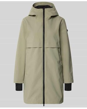 Khujo Mantel mit Zweiwege-Reißverschluss - Natur