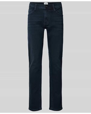Mustang Slim Fit Jeans Mit Label-Patch Modell 'Oregon' - Blau
