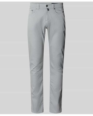 Pierre Cardin Regular Fit Jeans mit Label-Detail Modell 'Lyon' - Grau