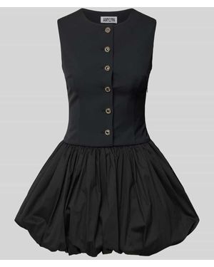 Amy Lynn Cocktailkleid mit Knopfleiste Modell 'Bea' - Schwarz