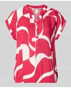 ZABAIONE Regular Fit Blouse Van Pure Viscose Model 'Miriama' - Roze