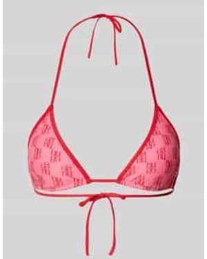 HUGO Bikinitop Met Logomotief - Roze