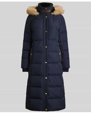 Ralph Lauren Daunenmantel mit abnehmbarer Kapuze - Blau