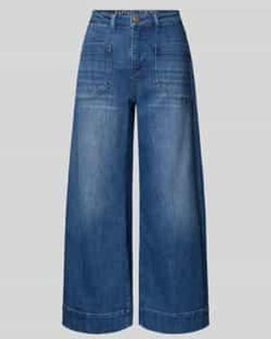 RAFFAELLO ROSSI 6/8-Jeans Met Opgestikte Steekzakken Model 'Miru' - Blauw