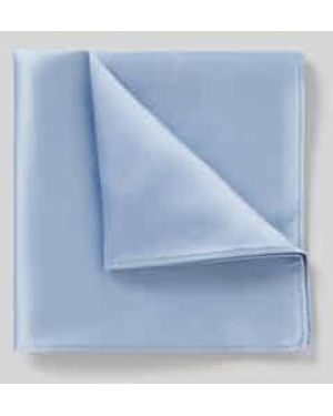 Willen Zijden Pochet Met Structuurmotief - Blauw