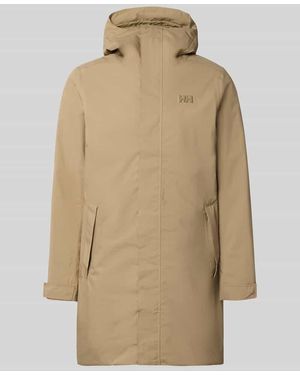 Helly Hansen Regular Fit Mantel mit Kapuze Modell 'Brussel' - Natur