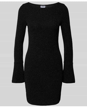 Noisy May Minikleid mit Trompetenärmeln Modell 'GILLY' - Schwarz
