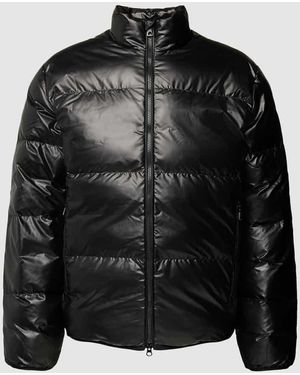 EA7 Steppjacke Mit Stehkragen - Schwarz