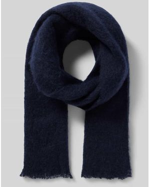 SELECTED Schal Mit Fransen Modell 'Winston' - Blau