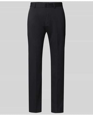 S.oliver Slim Fit Anzughose mit Bügelfalten - Blau