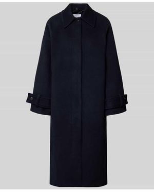 Samsøe & Samsøe Mantel mit Ärmelriegeln Modell 'ALMA' - Blau