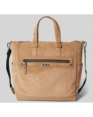 Michael Kors Handtasche Mit Label-Applikation Modell 'Varick' - Natur
