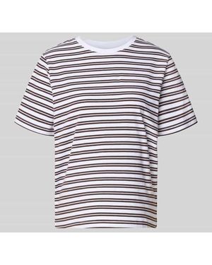 Vila T-Shirt mit Rundhalsausschnitt Modell 'NORA' - Grau
