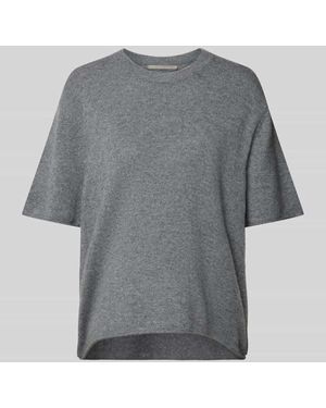 The Mercer N.Y. Kaschmir-T-Shirt Mit Rollsaum - Grau