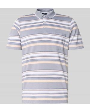 RAGMAN Regular Fit Poloshirt mit Brusttasche - Grau