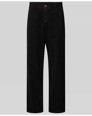 Forét Regular Fit Stoffhose Mit Elastischem Bund Modell 'Clay Pants' - Schwarz