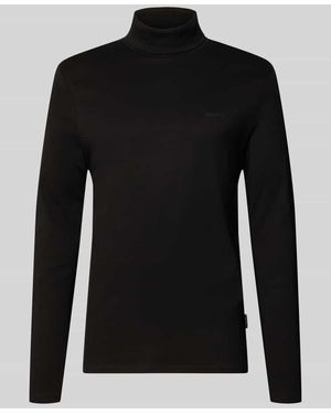 Hechter Paris Longsleeve mit Rollkragen - Schwarz