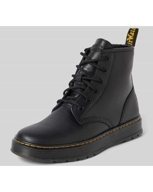 Dr. Martens Boots aus echtem Leder mit Label-Patch Modell 'Brookline Chukka' - Schwarz