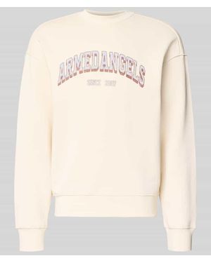 ARMEDANGELS Relaxed Fit Sweatshirt aus reiner Baumwolle Modell 'WORDMARK' - Natur