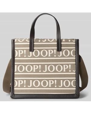 Joop! Handbag mit Allover-Logo-Stitching Modell 'Aurelia' - Mettallic