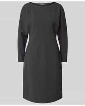 someday. Knielange Jurk Met Ronde Hals, Model 'Quilomena' - Zwart