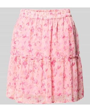 Vila Minirock mit elastischem Bund Modell 'EMMA' - Pink