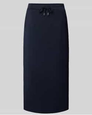 Soya Concept Midirok Met Elastische Band En Vetersluiting - Blauw