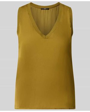 Zero Relaxed Fit Top mit V-Ausschnitt - Grün