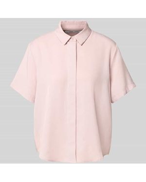Samsøe & Samsøe Bluse aus Lyocell mit verdeckter Knopfleiste Modell 'MINA' - Pink