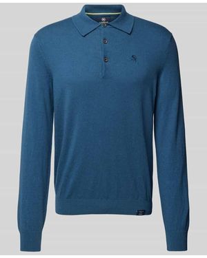 Lerros Strickpullover Mit Label-Stitching - Blau