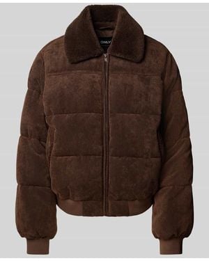 ONLY Pufferjacke mit Cordstruktur - Braun